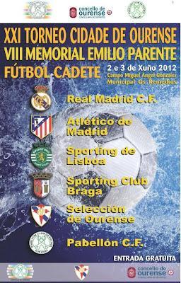 XXI TORNEO CADETE CIDADE DE OURENSE/MEMORIAL EMILIO PARENTE 2012 (HORARIOS Y NORMAS)