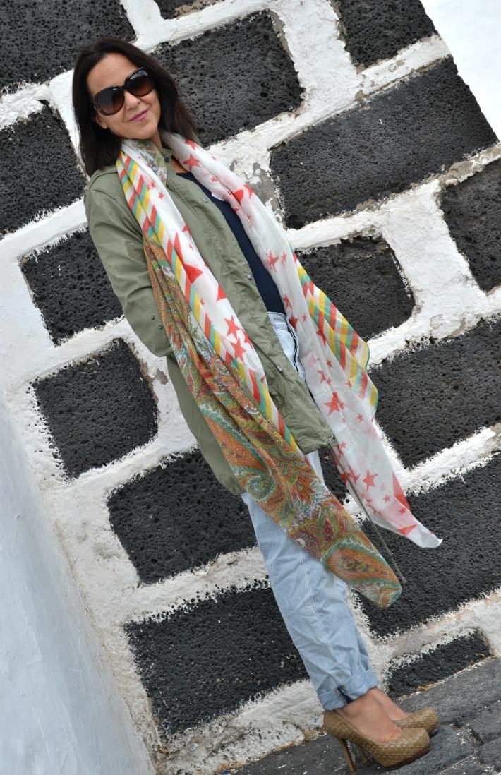 Parka&Boyfriend; jeans