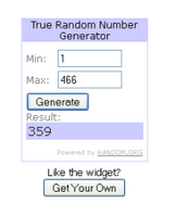 Resultado sorteo El anillo de Uriel
