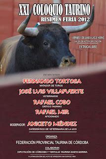 XXI EDICIÓN DEL COLOQUIO ORGANIZADO POR LA FEDERACIÓN PROVINCIAL TAURINA