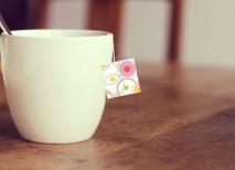 bolsita de té primaveral