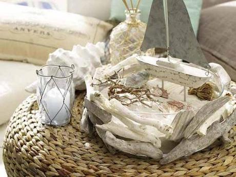 Decoración marina con trozos de madera Decora y crea con trozos de madera