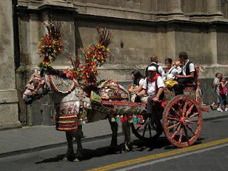 Las carretas o carros sicilianos