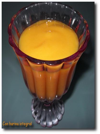 Sorbete de melocotón