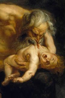 Saturno devorando a un hijo, 1636 – 1637, de Rubens