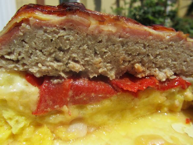 Pastel de tortilla y carne