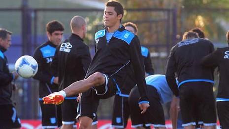 El colombiano Moreno entrenó con total normalidad. 