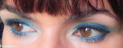 Inglot azul eléctrico (y como hacer un look monocromático pero con 