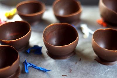 Cómo hacer copas de chocolate