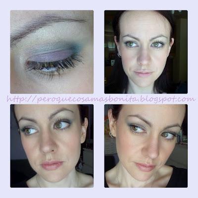 Maquillaje: Rosa + verde + salmón + vainilla