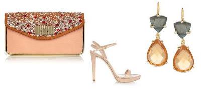 Complementos para un vestido de boda rosa palo