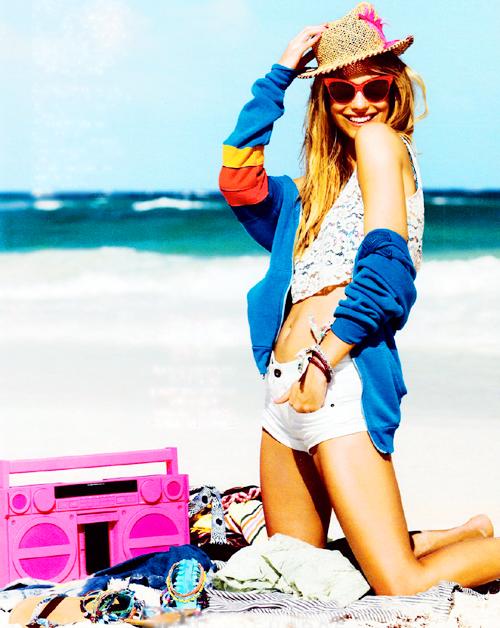 ONLY GOES TO THE BEACH !