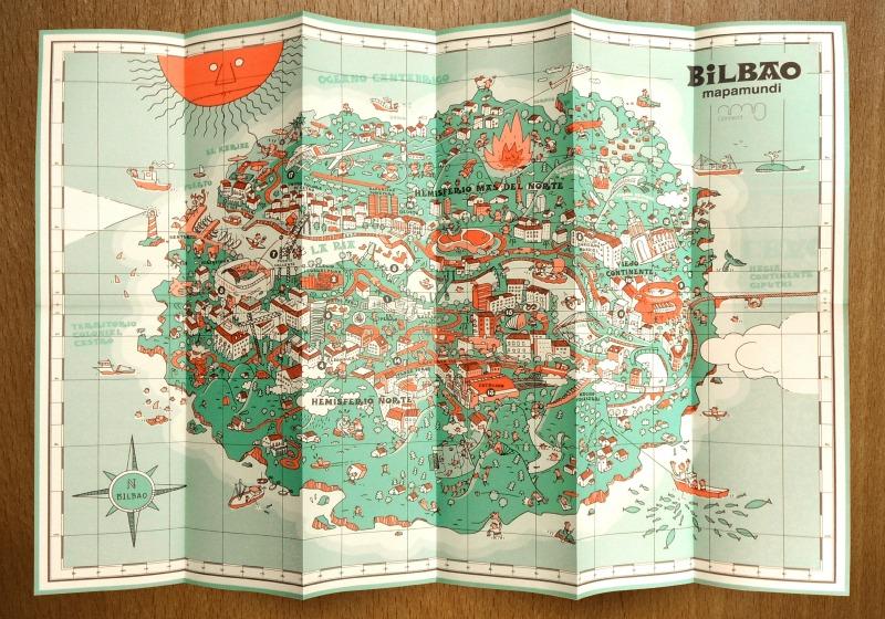Un mapamundi de Bilbao para los creativos desorientados que vayan a El Sol