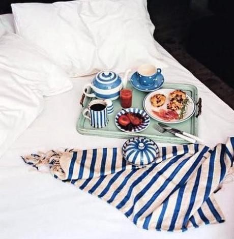 Relaxing day: Breakfast in bed by the good food company