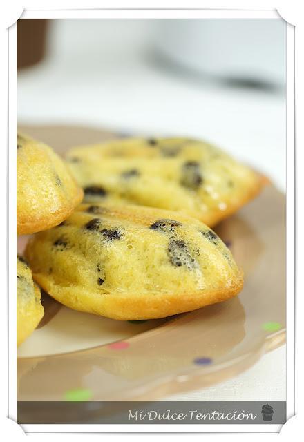 Madeleines con Pepitas de Chocolate
