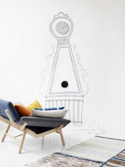 reloj de pared ilustrado