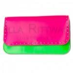 cartera tachuelas fucsia-verde  de Stella Rittwagen 69