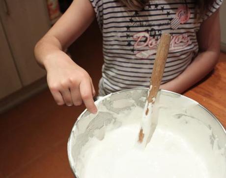 Receta: nubes blancas