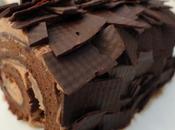 Tronco chocolate, pera mousse chocolate
