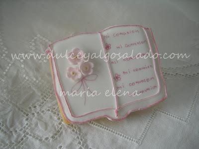 Galletas decoradas para comuniones.