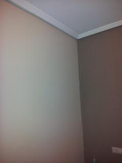 Pintando las paredes de mi dormitorio...