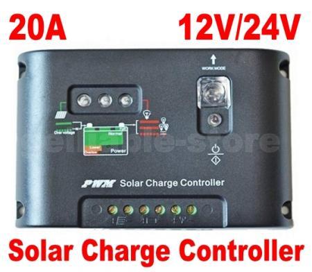 Placa solar de 50w y controlador de 12-24V y 20A
