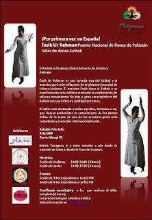 Taller de Kathak con Fasih Ur Rehman en Barcelona