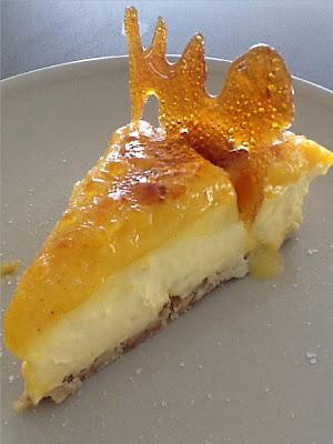 TARTA DE CREMA CATALANA CON YEMA TOSTADA