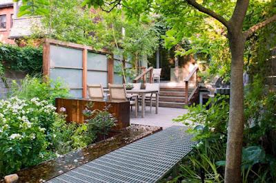 Un jardín alargado en Toronto