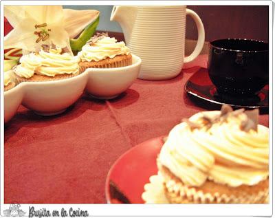 Cupcakes de café y crema de orujo