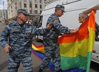 El Orgullo LGTB de Moscú se salda con más de 40 detenidos