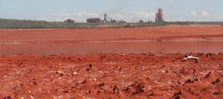 Como afecta la Laguna de Lodo Rojo de Bauxilum al Orinoco y a los habitantes de Ciudad Guayana, Venezuela