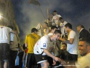 Ascenso a 2ª B del Caudal Mieres:Jugadores en fuente del Vasco