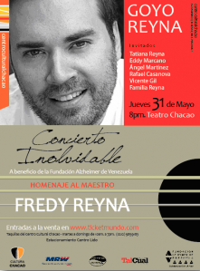 Goyo Reyna ofrece Concierto Homenaje a Freddy Reyna En el Teatro de Chacao