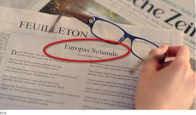 La vergüenza de Europa, Günter Grass por Grecia [+ poema]