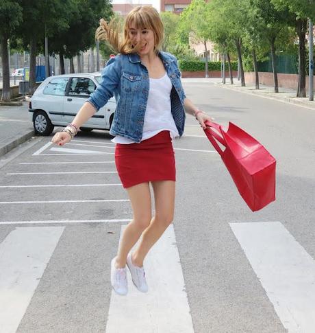 sport chic in red