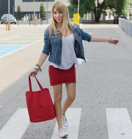 sport chic in red