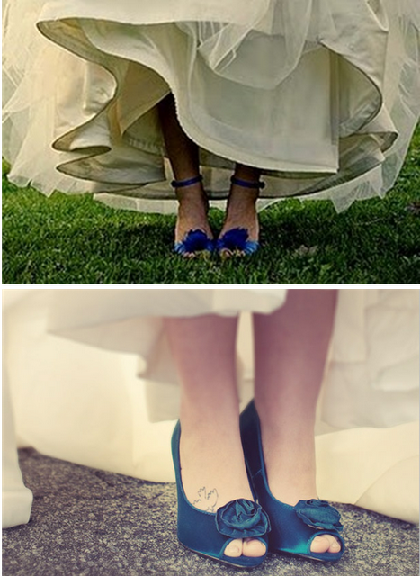Azul Para Tu Boda; Los Zapatos