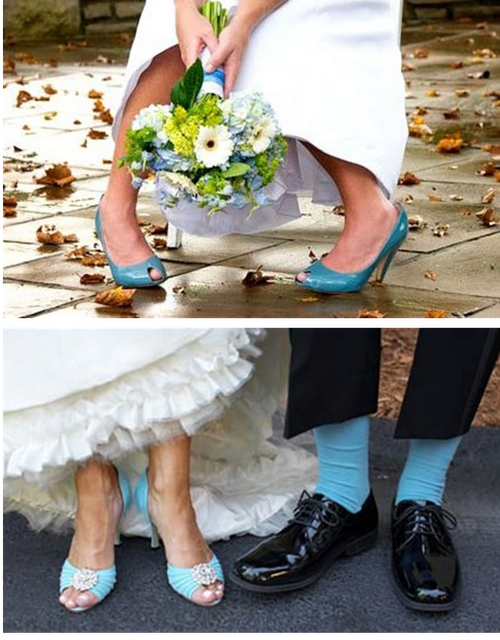 Azul Para Tu Boda; Los Zapatos