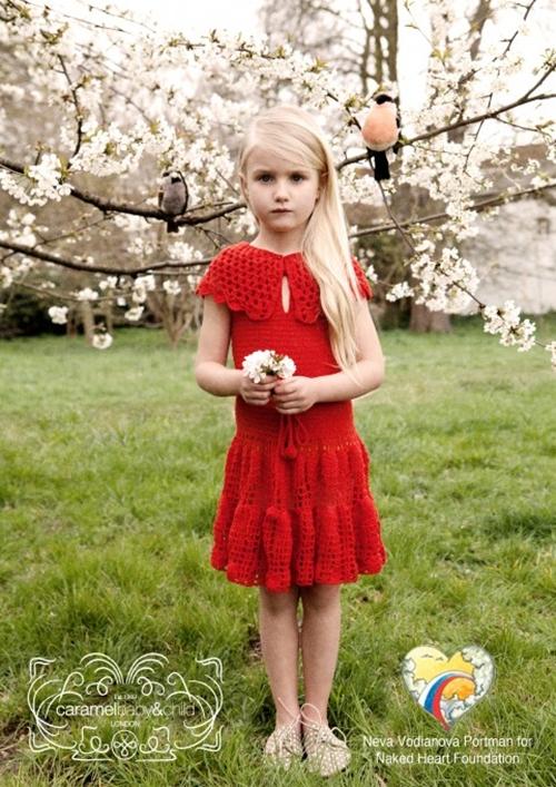 vestido niña rojo Un vestido para Natalia