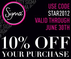 Descuesto del 10% en SIGMA BEAUTY!!