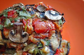 Receta vegetariana: berenjenas rellenas de setas y nueces