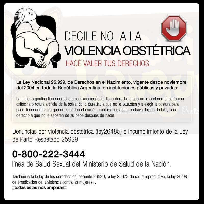 Denunciá la Violencia Obstétrica