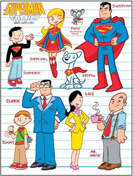 SUPERMAN FAMILY ADVENTURES: Diseños del nuevo comic para niños