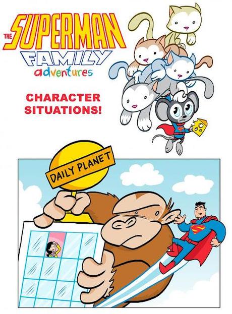 SUPERMAN FAMILY ADVENTURES: Diseños del nuevo comic para niños