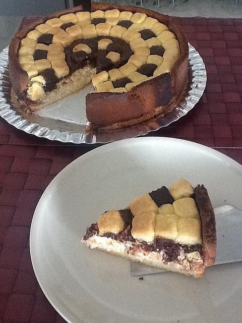 Tarta Crujiente de Arroz con Leche