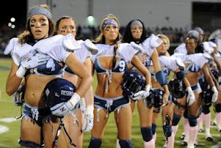 Espectáculo reconvertido en deporte: Fútbol americano en lencería