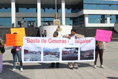 Protestan contra gasoneras irregulares en Naucalpan