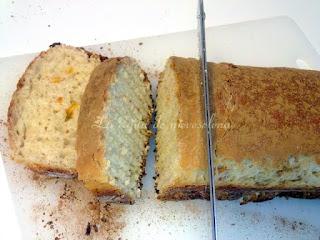 Pan de molde de leche y canela con naranja confitada