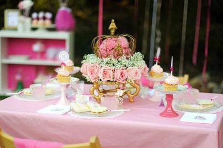 fiesta de princesa rosa